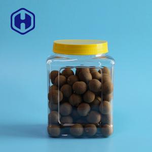 Quality 1200ml Rectangular Leak Proof Plastic Jar For Cashew Nuts Diameter 87mm wholesale