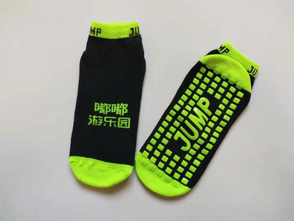 Neon Parties Trampoline Park Grip Socks Fluorescence Socks PVC Anti Slip for