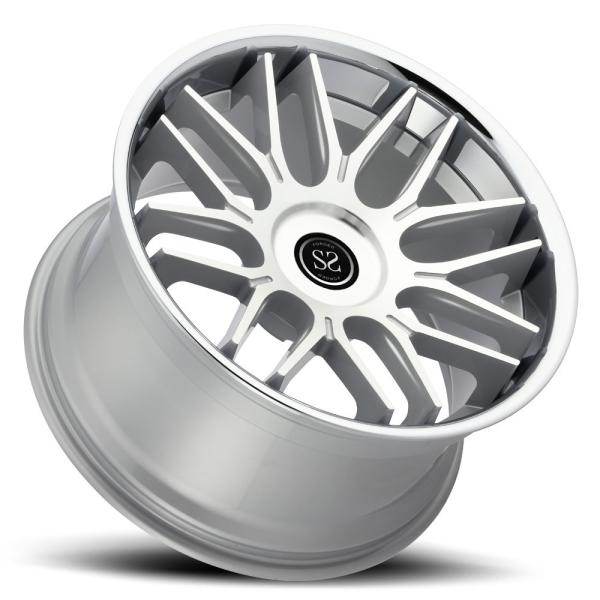 Gun Metal Machined Face Forged Car Rims With 5x120 For BMW 730 740LI Black