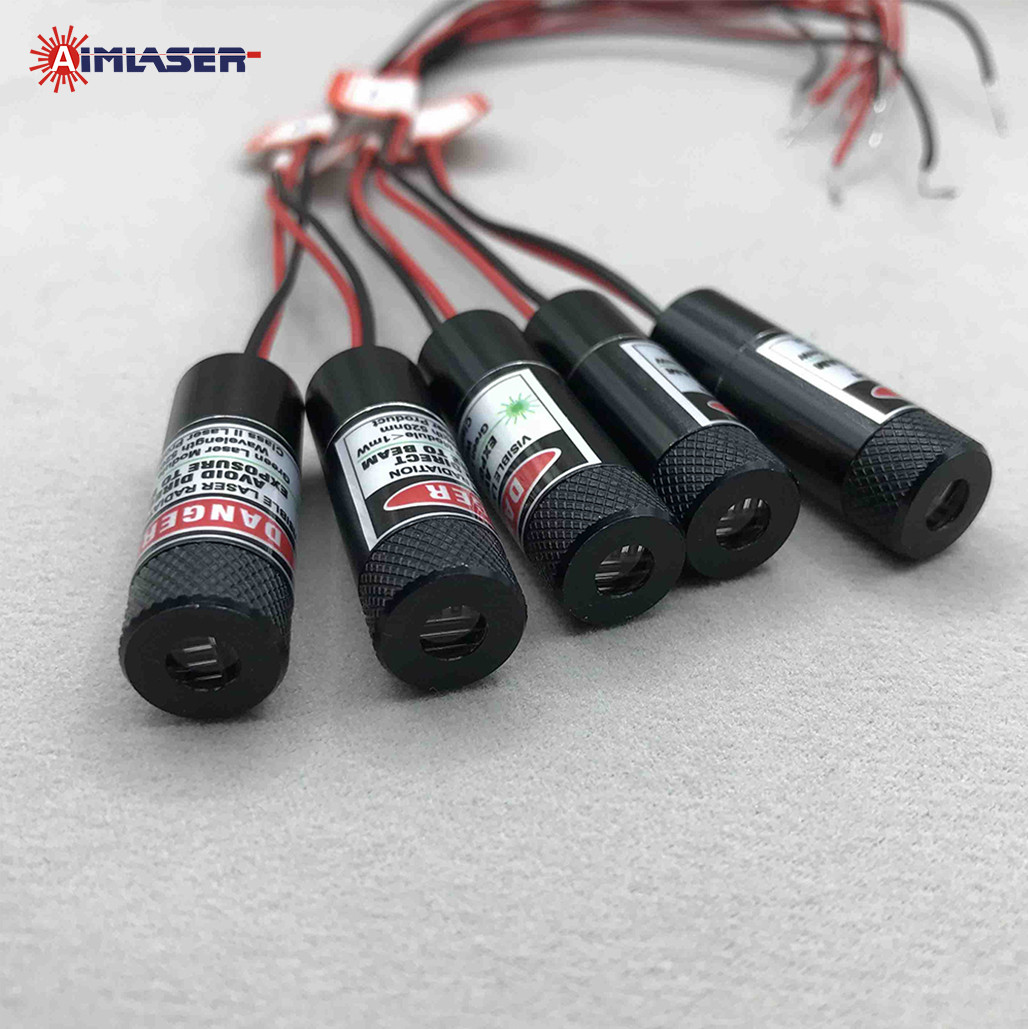 Cross Line Laser Diode Module 520nm 10mW Green Crosshair Laser Alignment and Self-Leveling Tool