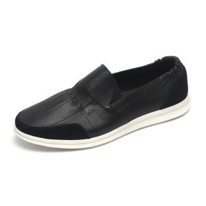 Quality Black Lace Up Anti Odor Breathable Mens Genuine Soft Leather wholesale