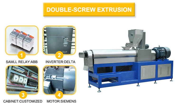 Corn Flakes Puff Snack Food Production Line Extruder Making Machine for Grain Flour