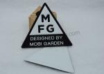 Triangle Embossed TPU Clothing Labels Heat Press Iron On Patches