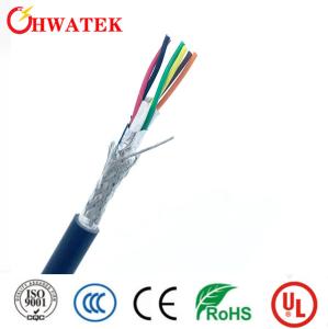 Quality Tinned Copper Stranded 30V 80℃ Cable 6C X 28 AWG PVC BRIGHT YL 0.62MM wholesale