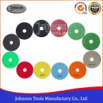 Circular Shape Wet Granite Polishing Pads , Spiral Diamond Polishing Tools