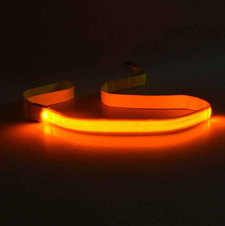 120cm Led Dog Leash Rechargeable USB Illuminated Dog Leash Personalized