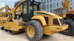 Original Color Used Caterpillar CS-683E Single Drum Road Roller In Excellent