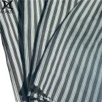 Striped Soft Textured Polyester Cotton Blend Fabric for Women's Clothing and