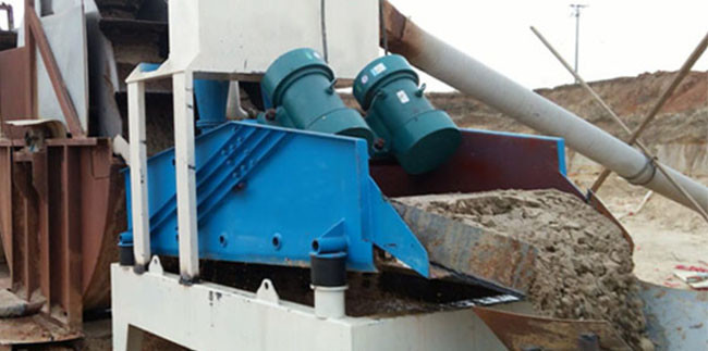 0-3mm Feeding Size Sand Recycling Machine Extraction With Dewatering Screen