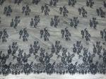 Fashion Big Black Eyelash Lace Trim 100% Nylon for Lady Dress CY-HB0481