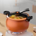 28cm Non Stick Kitchen Pressure Cooke Cast Iron Multifunction