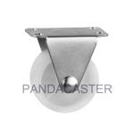 Durable Polypropylene Light Duty Casters White Furniture Castor Wheels