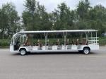 White 23 Seat Electric Sightseeing Bus 72v 200AH Lead-Acid Battery Without Door