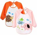 Cute Unisex Baby Bibs / 6 Months-3 Years Baby Weaning Bibs With Sleeves
