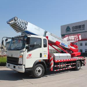 Quality Euro 2 Double Cabin Aerial Work Platform Truck 8-20m Work Height 160hp ZZ1324N3325S wholesale
