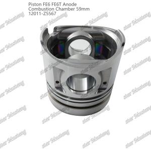 Quality Piston FE6 FE6T Combustion chamber 59mm Pointed bottom Anode 3x2x4mm 12011-Z5567 For Mitsubishi Engine Spare Parts wholesale