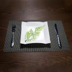 Square Porcelain Plates White Thicken Anti Scalding Simple Atmosphere