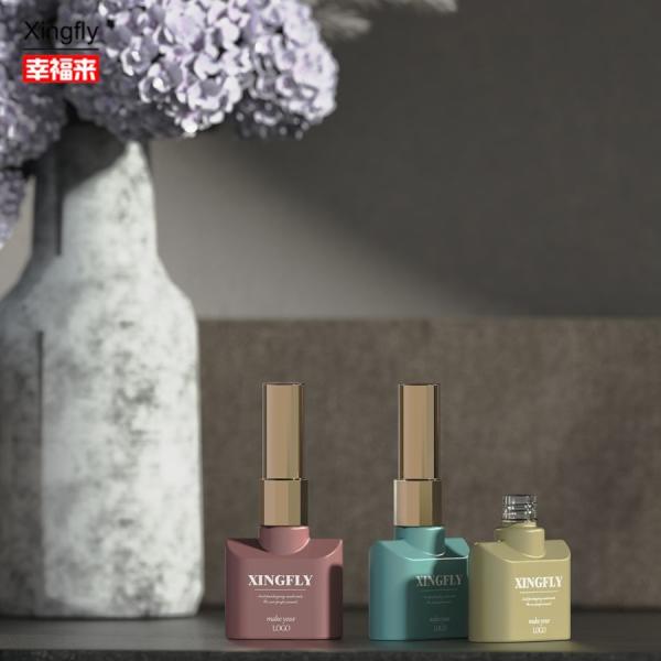 12ml Nail Polish Bottle Empty Polish Nail Uv Gel Polish Glass Bottle With Cap