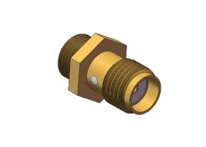 Quality High Reliable Bulkhead Mount Female SMA to MCX Adapter wholesale