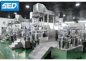 Quality Skincare Ointment Manufacturing Machine Hydraulic Lifting Vacuum Emulsifying Mixer wholesale