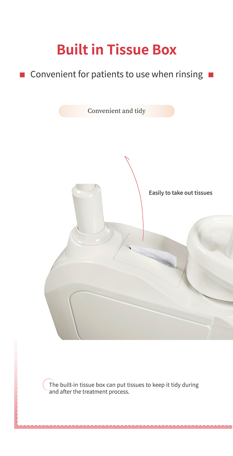 Electricity PU Cushion Patient Dental Chairs 12mm Frame