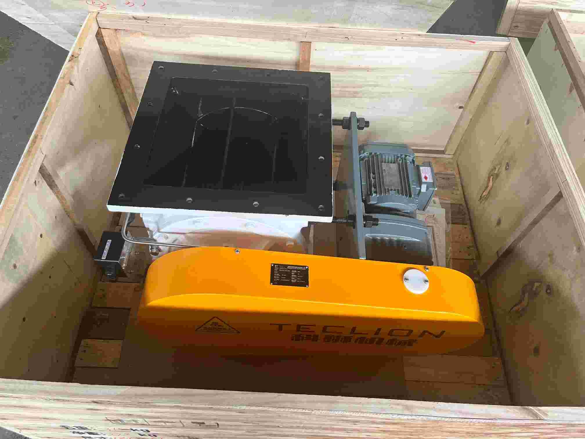 Cast iron square mouth dust removal rotary valve | DN250 pressure resistant 0.6MPa dust sealing solution