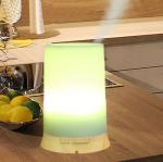 PP + Wood Material Scent Air Machine For Home With White 7 Colors Light
