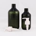 White Brown Plastic Shampoo Bottles 500ml For Hair Conditioner And Body Wash