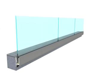 Quality Commercial Grade Aluminum Glass Balustrade For Poolside Applications wholesale