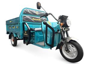 Quality 1200W Electric Cargo Tricycle with Front Drum / Rear Drum Brakes Rated load 260 KG wholesale