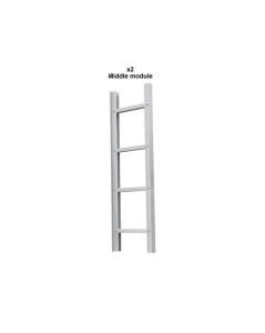 Quality High Strength Aluminum Fire Escape Ladder Silver Aluminum Fixed Ladder wholesale