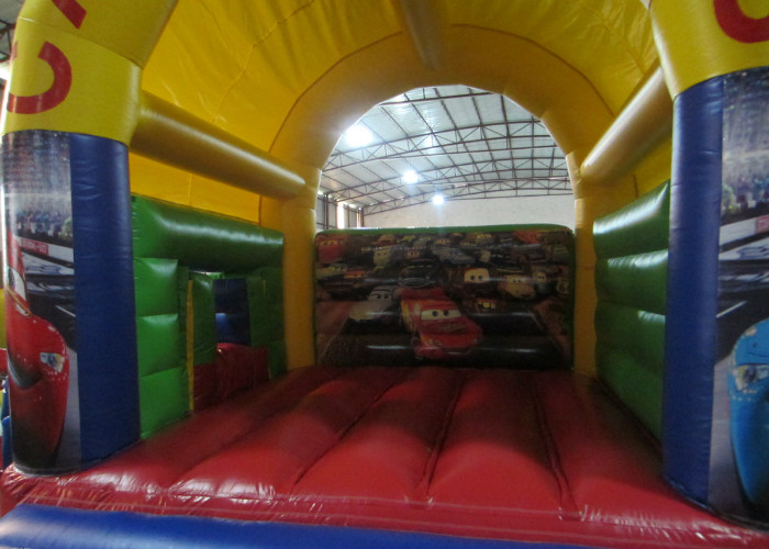 Simple cars arch roof inflatable combo & inflatable combos bouncer / 3 in 1 combos for kids