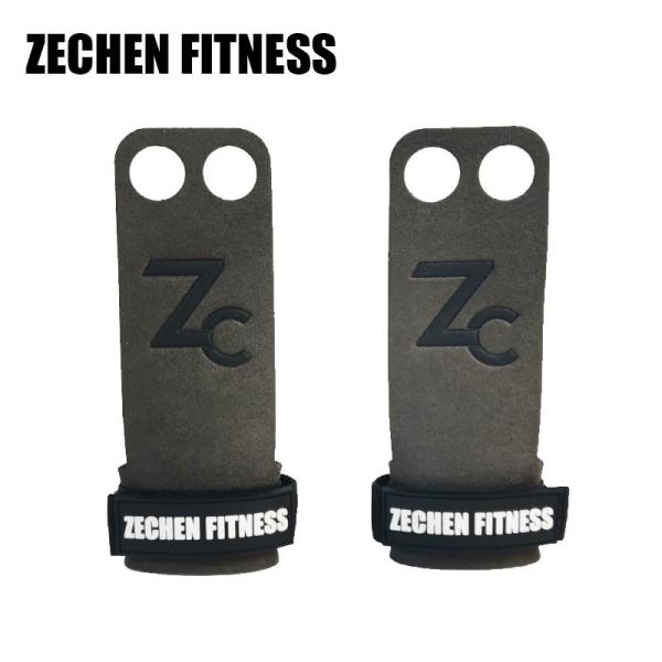2.25Mm 2 Hole CrossFit Hand Grips Support Grey Microfiber Leather Pull Up