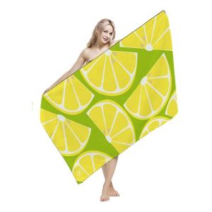 Quality Knitted Sublimated Beach Towels Dense Terrt Strong Water Absorbability wholesale