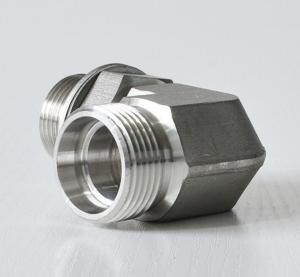 Quality 1CG9 Stainless Steel BSP Metric Male Hydraulic O-Ring Sealing Elbow Pipe Threaded Fitting wholesale
