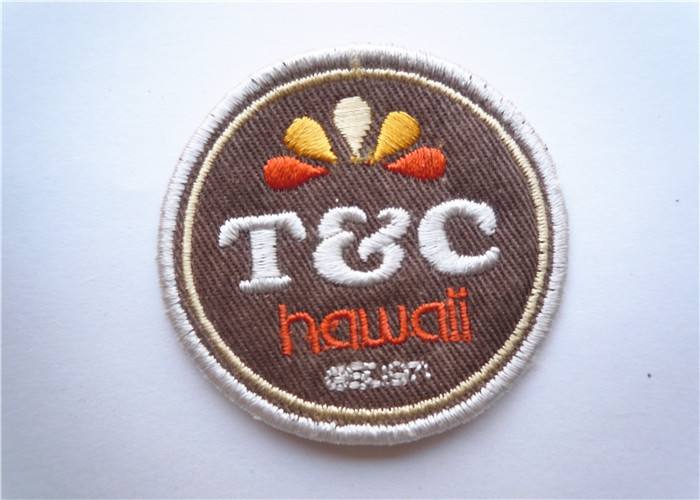 Durable Cotton Custom Clothing Patches Embossed For Bags Decoration