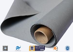 Quality 0.88mm High Quality C-Glass Double Sides Gery Silicone Coated Fiberglass Cloth wholesale