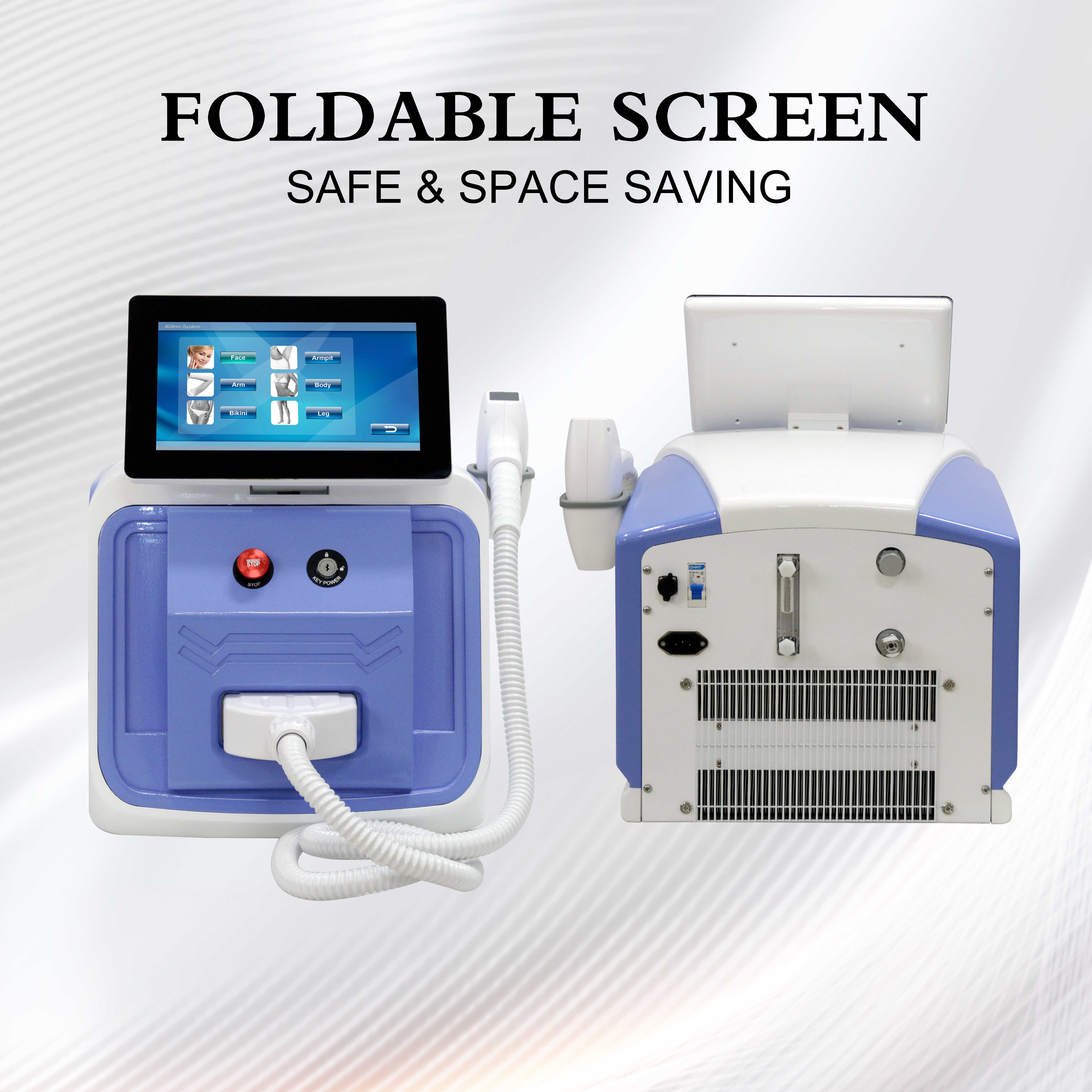 600W - 1600W Portable Diode Laser Machine 3 Waves Diode Ice Laser Machine