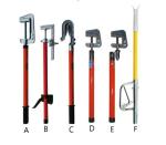 35KV Voltage Electric Security Tools Copper Ground Rod JDX With Earth Clamp