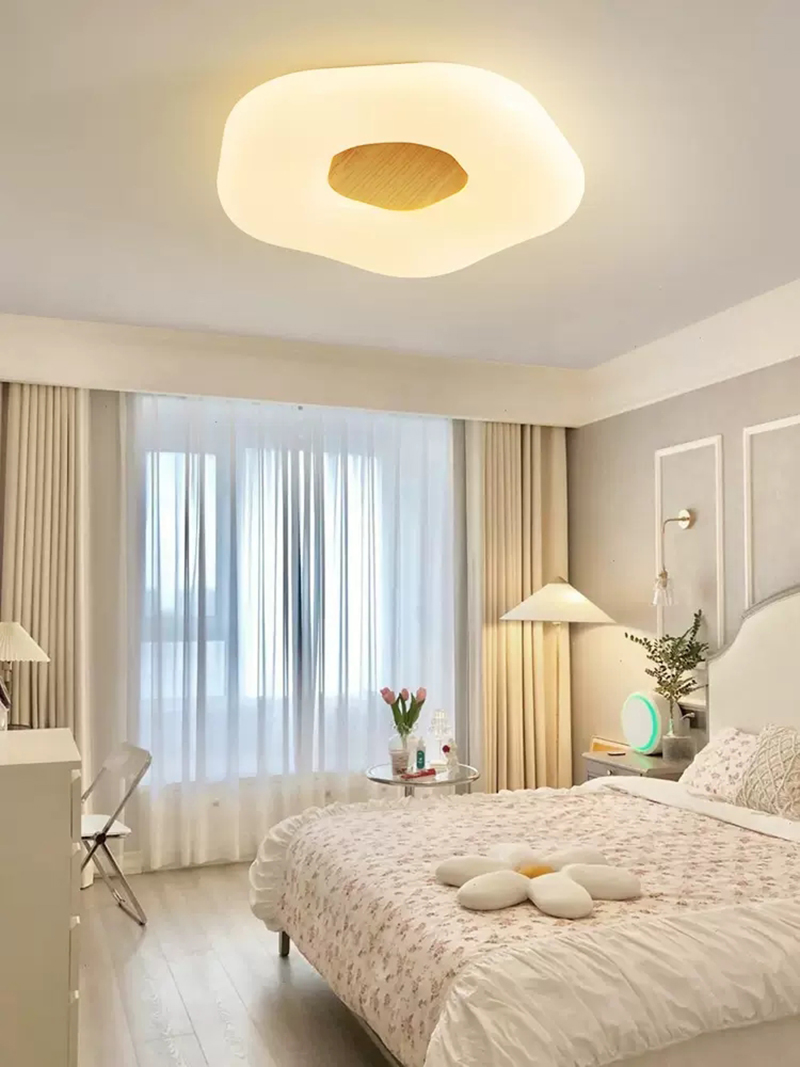 Modern Ceiling Lamp LED 24W 36W Flower Shape Ceiling Lights For Bedroom Living Dining Room wooden ceiling lamp(WH-WA-56)