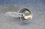Heavy duty food grade stainless steel baking gadgets spoon with linear grips