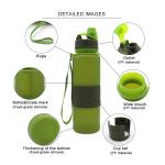 650ML Odorless Leak Proof Silicone Folding Bottle