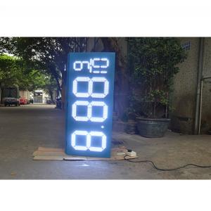 Quality shenzhen guangzhou gas station price board red white blue green 7 segment digital led gas price sign for gas station wholesale