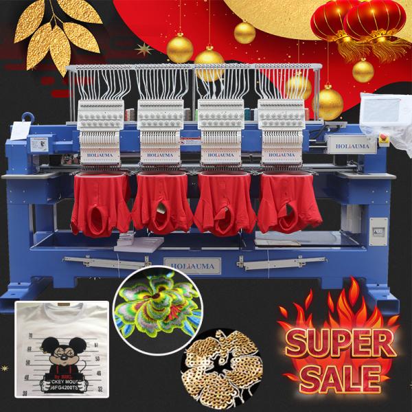 Tajima/happy/swf type 4 head embroidery machine cap/tshirt/flat/chain stitch