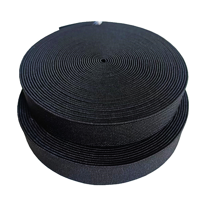 Braided 1.8cm Polyester Elastic Webbing 18mm Fabric Elastic Band For Sewing
