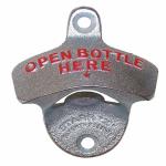 Popular Design Die Casting Zinc Alloy Debossed Logo Opener Bottle Here Bar Wall