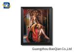 Beauiful Girl And Beast Wall Decoration With Black Frame , 3d Flip Picture
