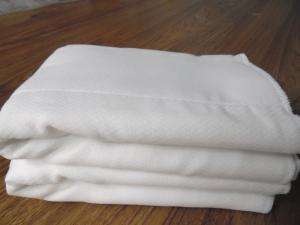 Quality 100% cotton white Muslin Weave Birdeye doule layer baby diper cloth wholesale