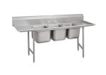 Acid / Alkali Resistant Commercial Stainless Steel Sink For Restaurant /
