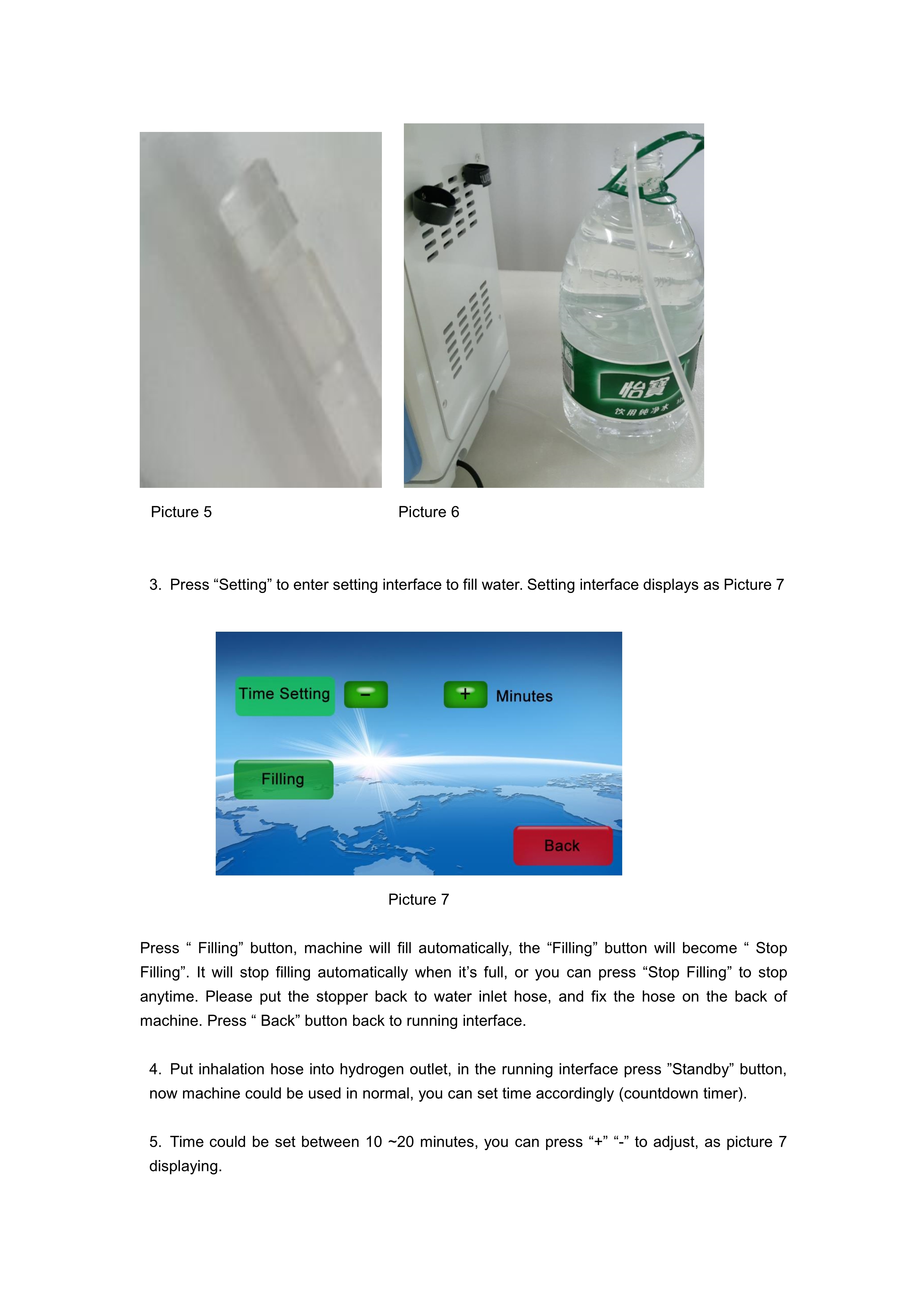 Home Health Care Hydrogen Breathing Device with 3L Water Consumption and 99% Purity
